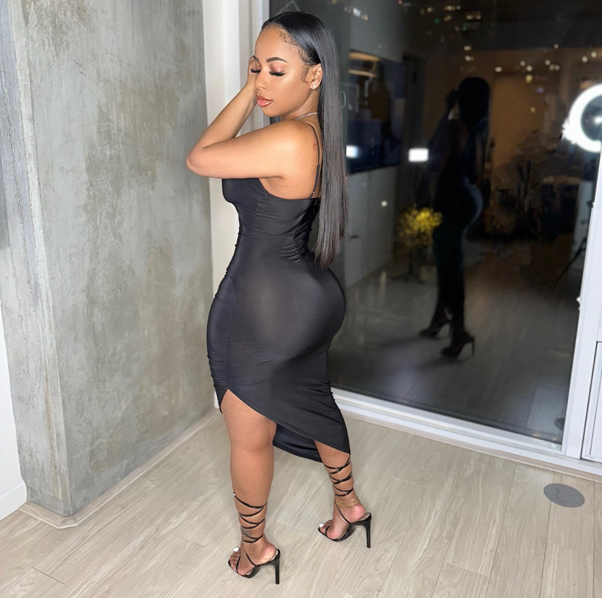 Split Midi Dress
