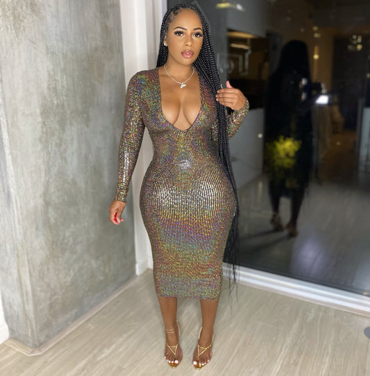 Gold Special Girl Dress