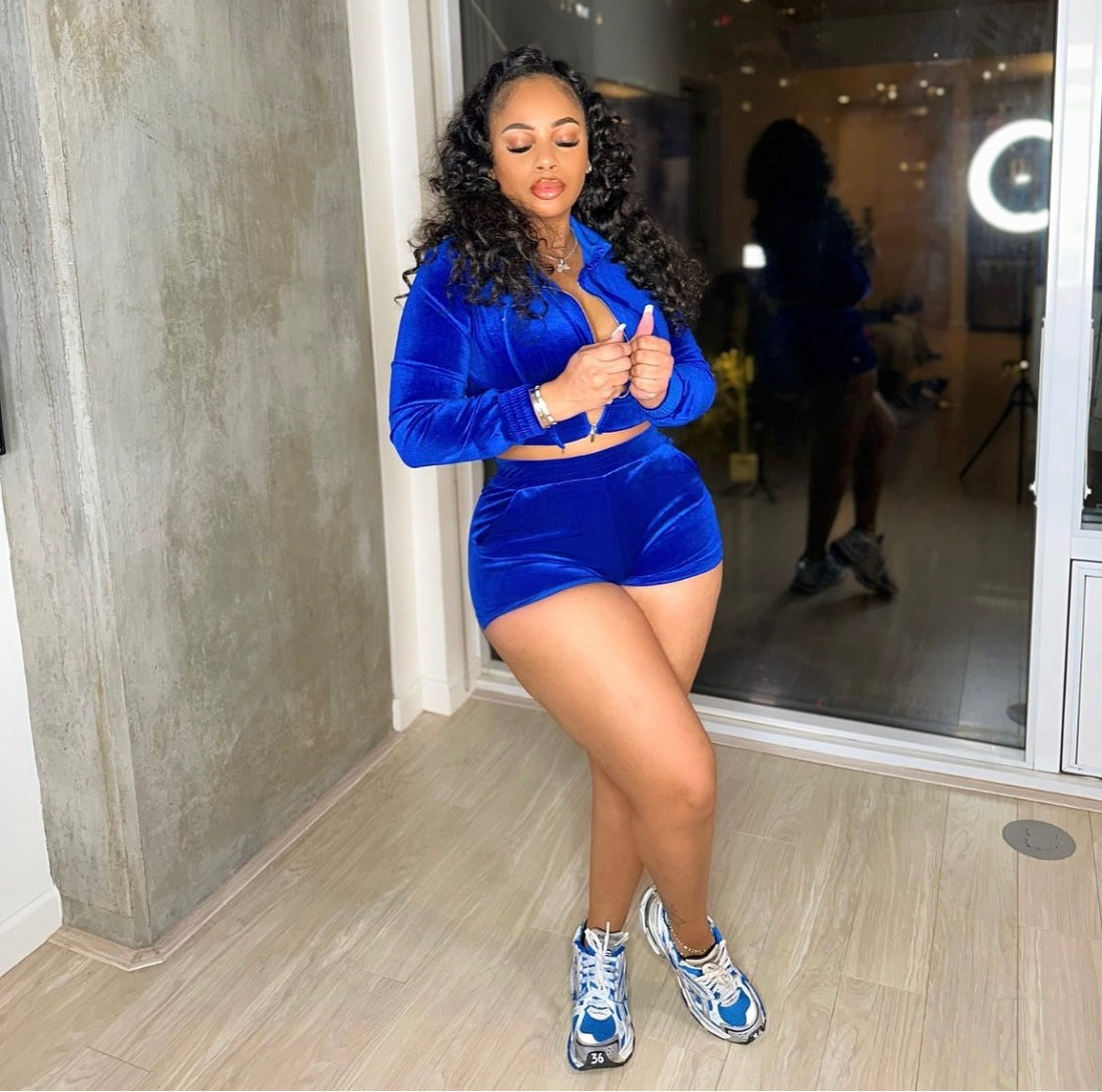 Velour Short Set