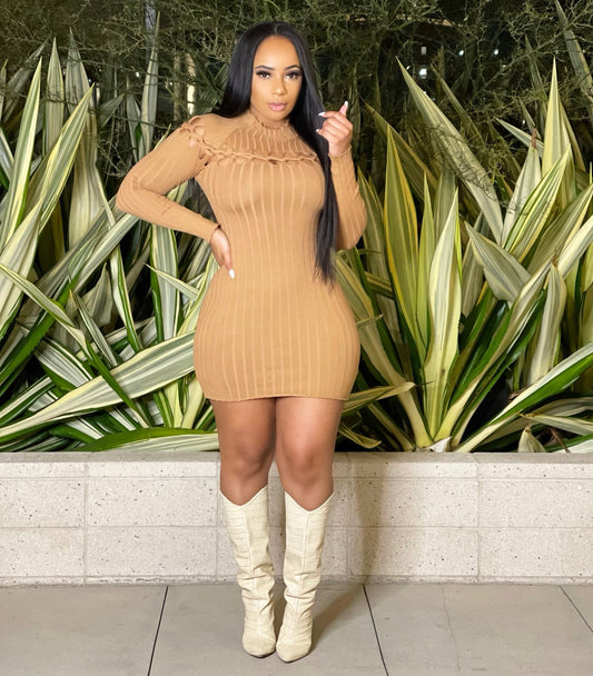 Tan Sweater Dress